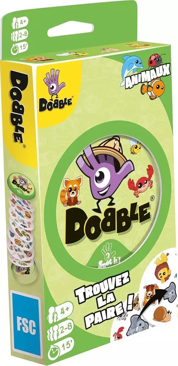 Couverture du jeu Dobble Animaux