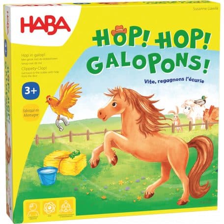Couverture du jeu Hop ! Hop ! Galopons !