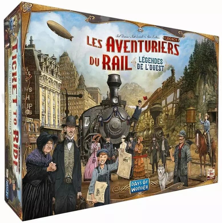 Couverture du jeu Les Aventuriers du Rail Legacy : Légendes de l'Ouest