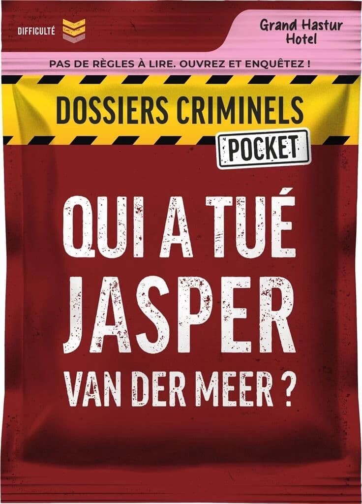 Couverture du jeu Qui a Tué Jasper Van Der Meer ? (Dossiers Criminels Pocket)