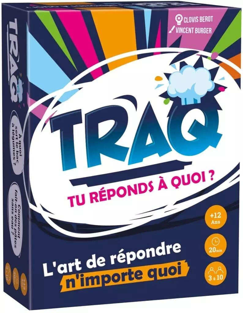 Couverture du jeu TRAQ - Tu Réponds à Quoi ?